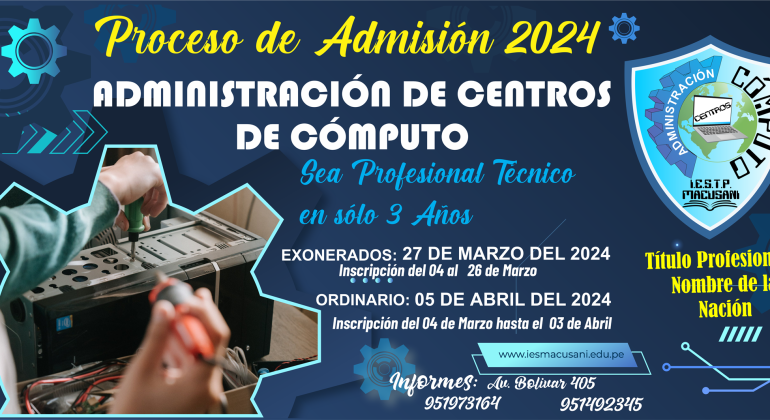 Admisión 2024-Administración de Centros de Cómputo